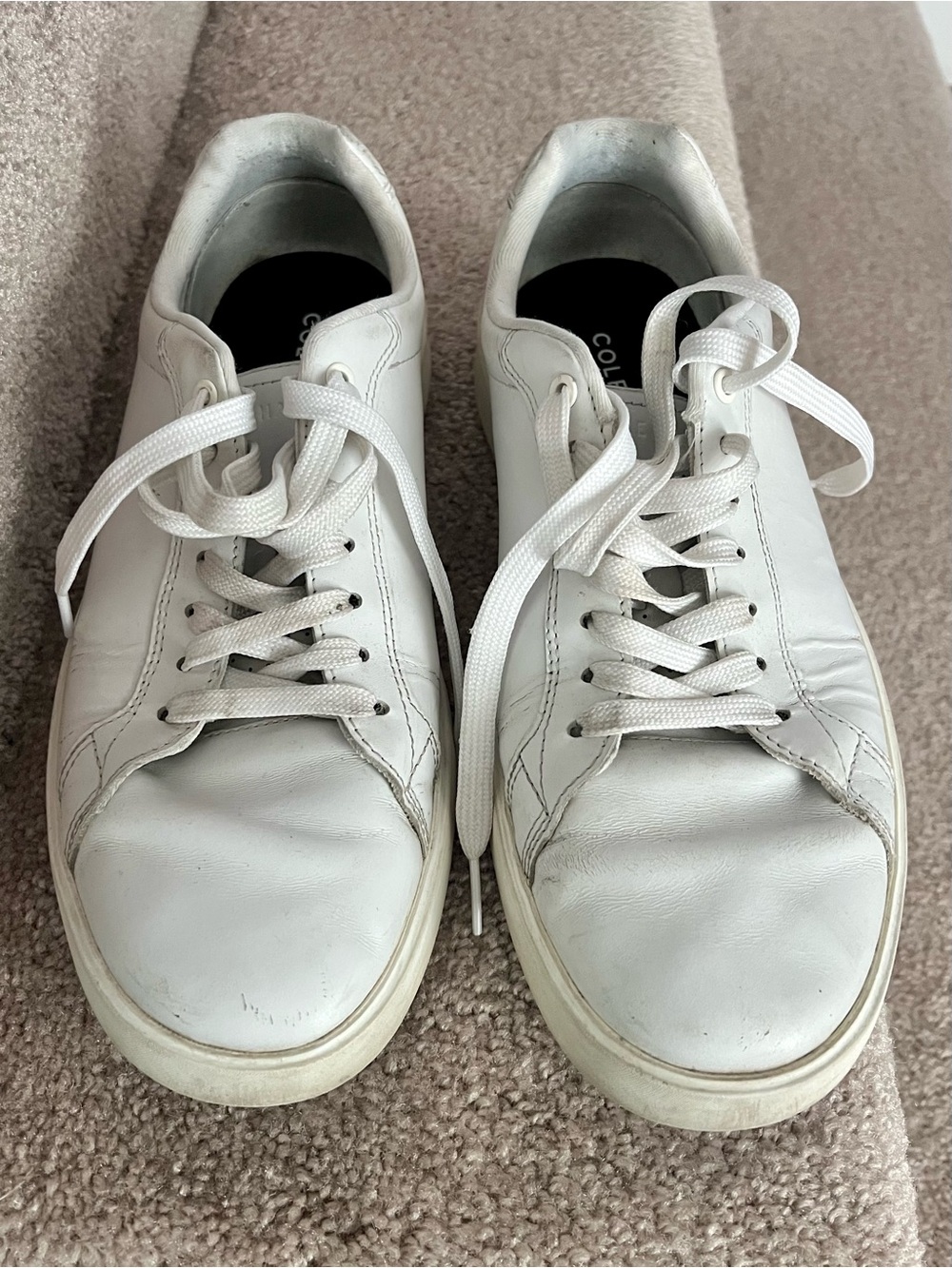 Cole Haan White Leather Men’s Sneakers